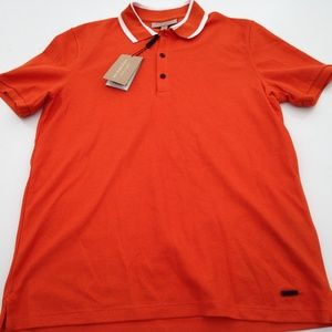 Burberry Polo Men's Medium Orange MSRP $425